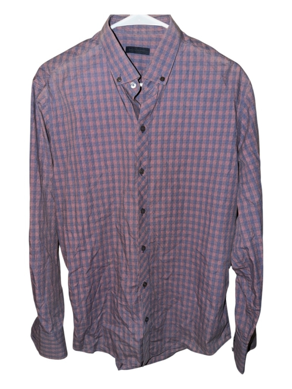 Zachary Prell Plaid Cotton Shirt M